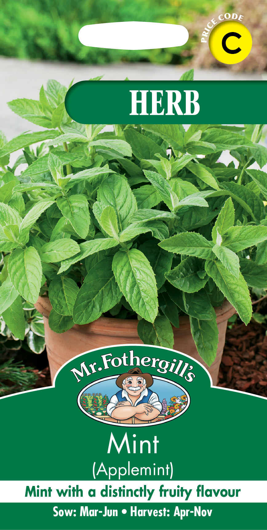 Mr Fothergill's Herb Seeds Mint Applemint - 500 Seeds