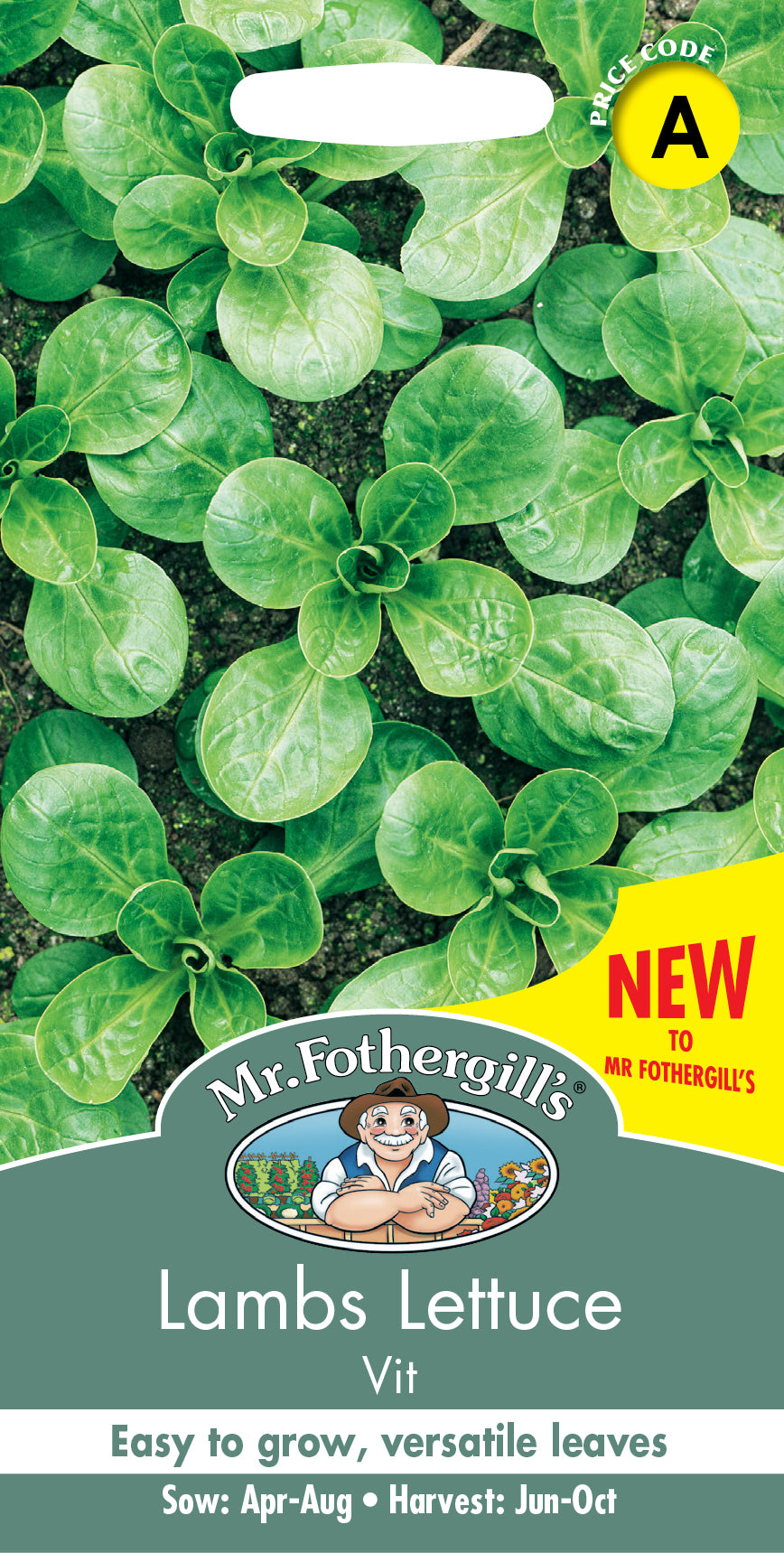 Mr Fothergill's Vegetable Seeds Lambs Lettuce Vit - 500 Seeds