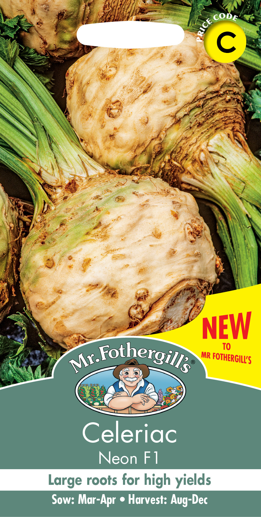 Mr Fothergill's Vegetable Seeds Celeriac Neon F1 - 250 Seeds