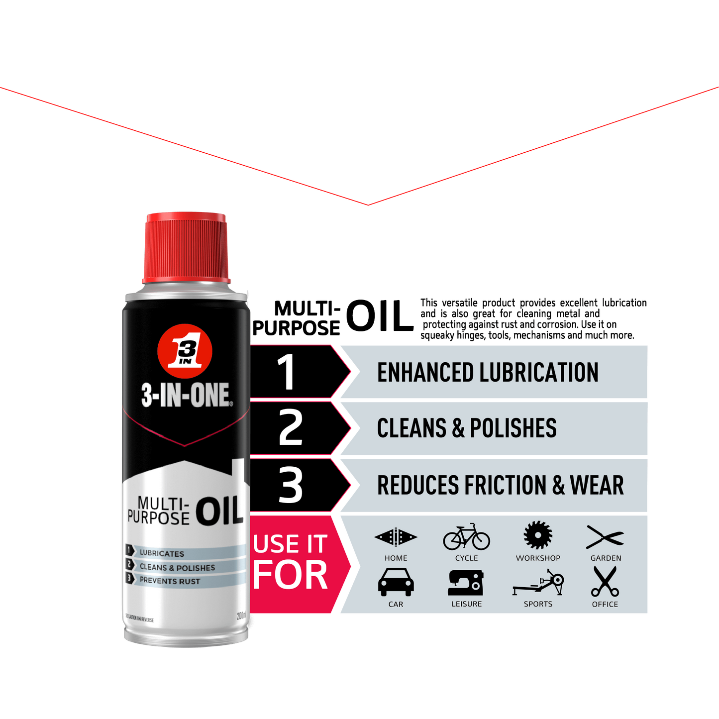 3-In-One Multipurpose Oil 200ml
