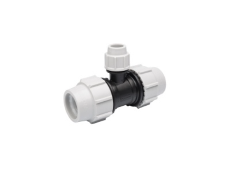 Plasson 7340 90 Degree Reduce Tee 32mm x 25mm x 32mm