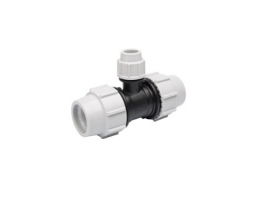Plasson 7340 90 Degree Reduce Tee 32mm x 25mm x 32mm