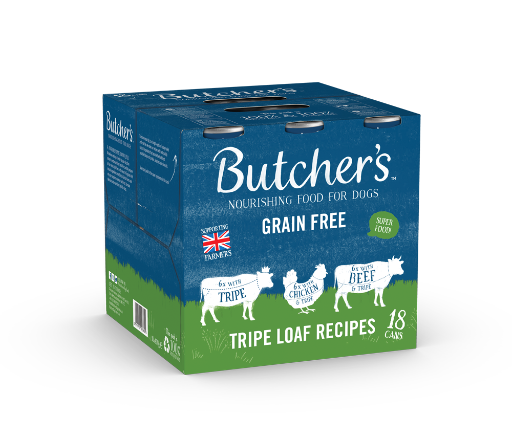 Butchers Can Tripe Loaf Grain Free Recipes 400g - Pack-18