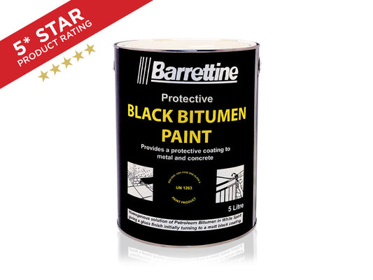 Barrettine Black Bitumen Paint 5L