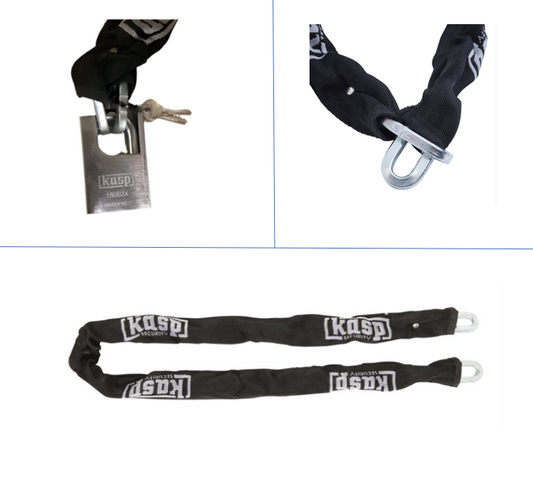 Kasp K45010180A Chain & Padlock 10x1100m