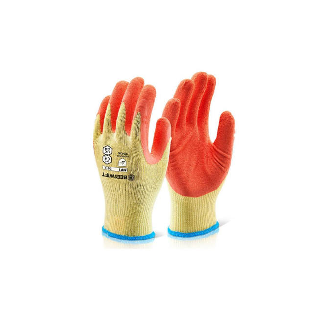 Click MP1 Latex Orange Gloves (Medium)