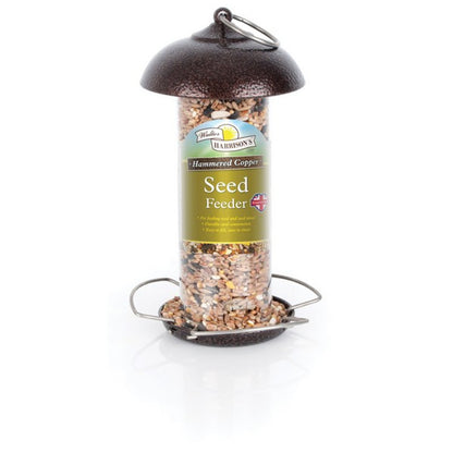 Harrisons Hammered Copper Seed Feeder