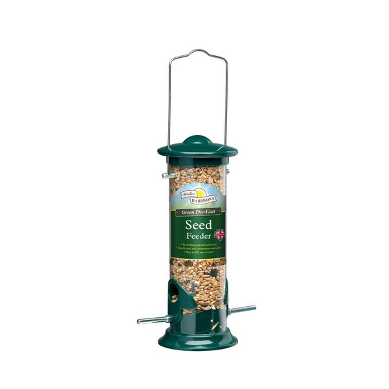 Harrisons Green Die-Cast Seed Feeder