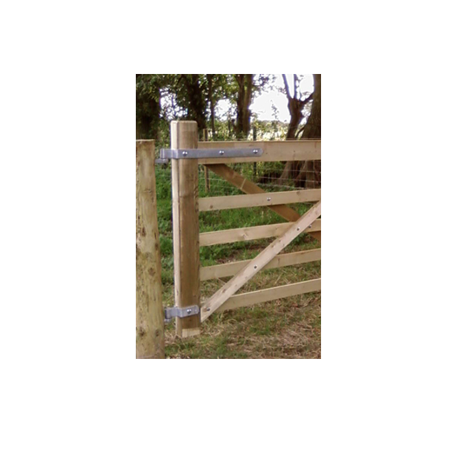 Field Gate Double Strap Gate Hinge Complete Set