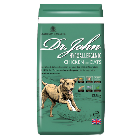 Dr John Hypoallergenic Chicken & Oats Dog Food 12.5kg