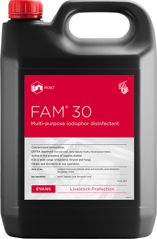Evans FAM 30 Disinfectant