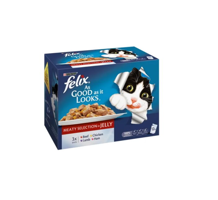 Purina Felix As Good As It Looks Mix Meat Menu (pack of 12)