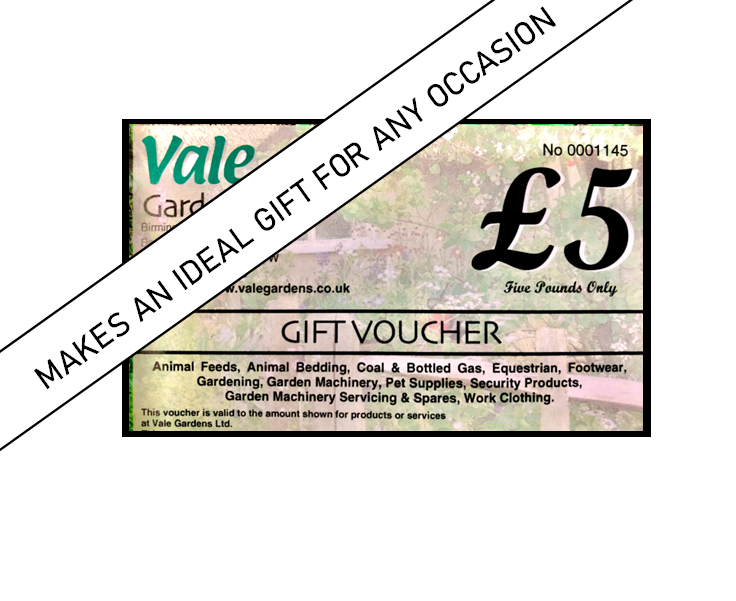 Vale Gardens Gift Voucher £5