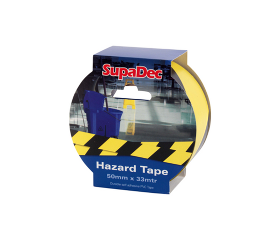 SupaDec Hazard Tape (50mm X 33m)