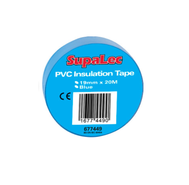 SupaLec PVC Insulation Tape Blue 19mm X 20m