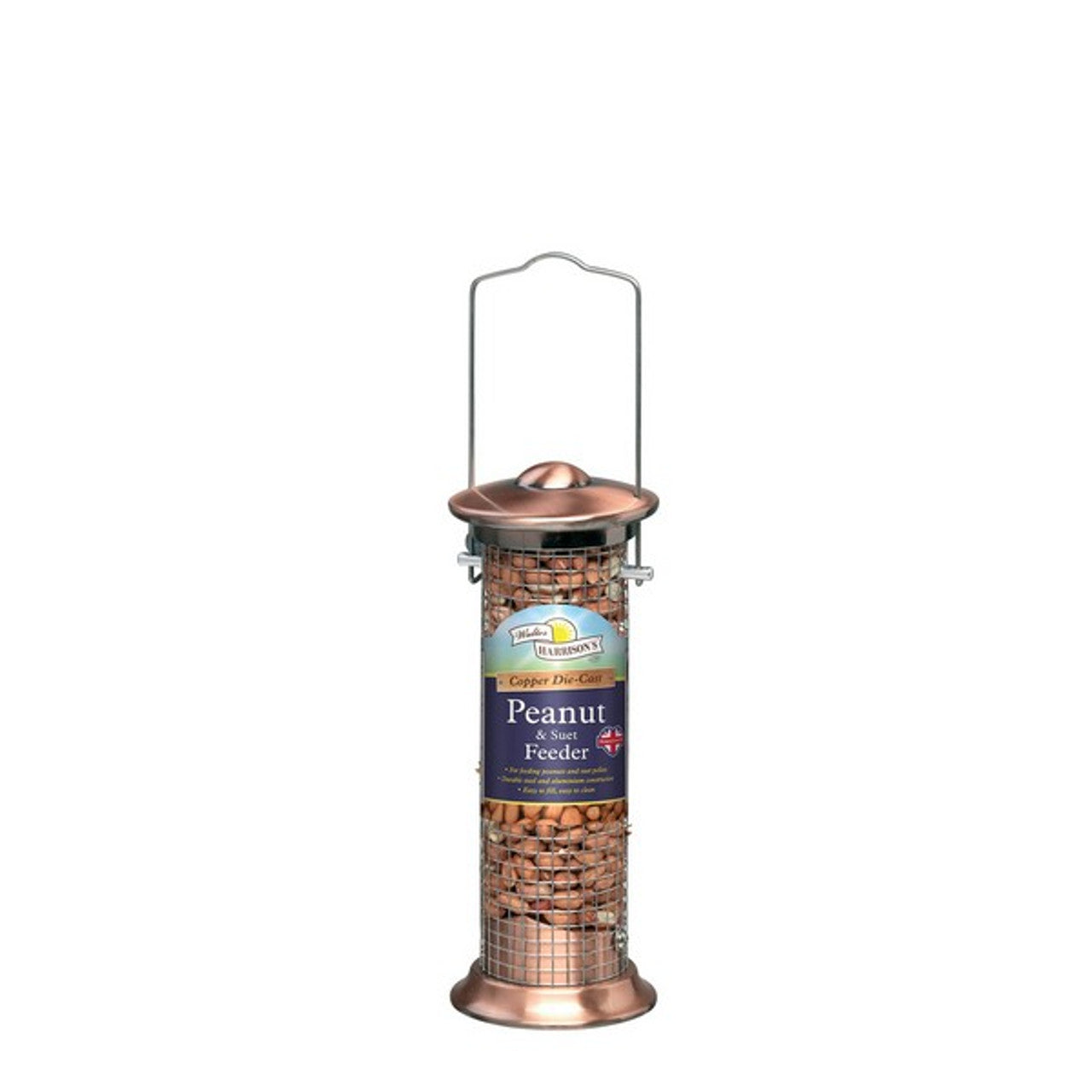 Harrisons Cast Copper Plated Peanut Feeder 20cm