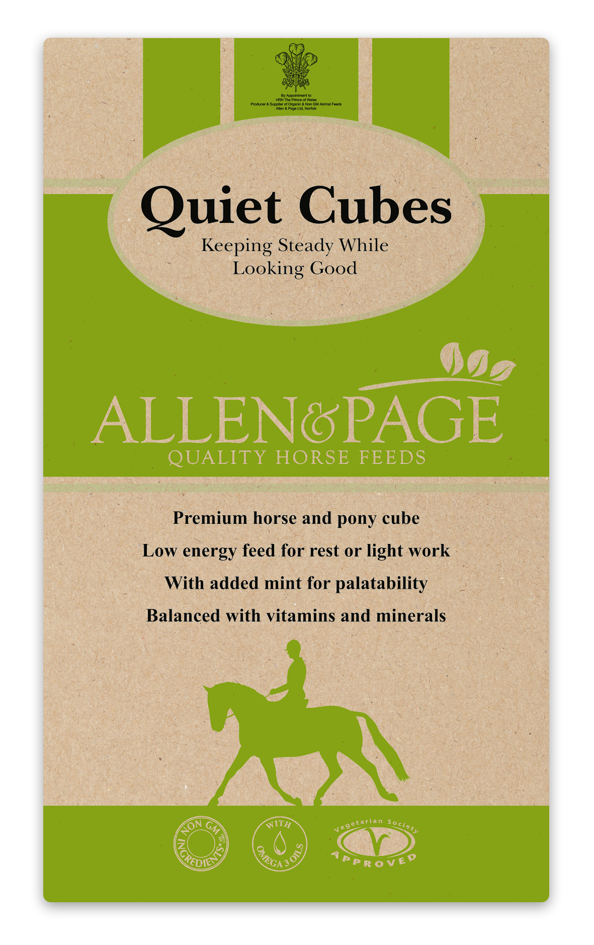 Allen & Page Quiet Cubes Horse Food 20Kg