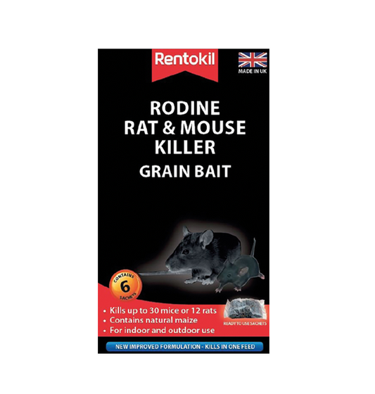 Rentokil Rodine Rat/Mouse Kill Grain (6 sachets)