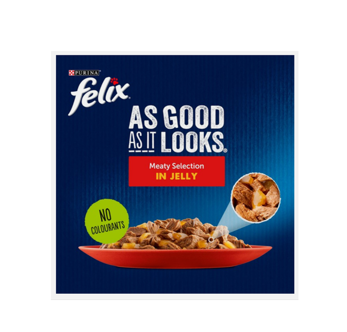 FELIX As Good As it Looks Meaty Mix Selection in Jelly 12x85g
