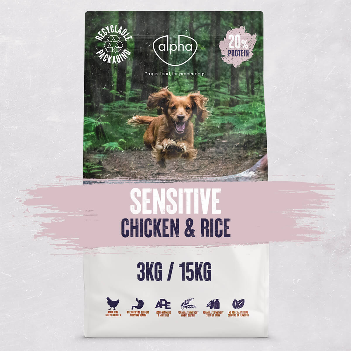 Alpha Sensitive Dog Food 15kg