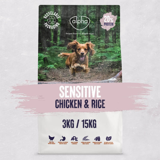 Alpha Sensitive Dog Food 15kg