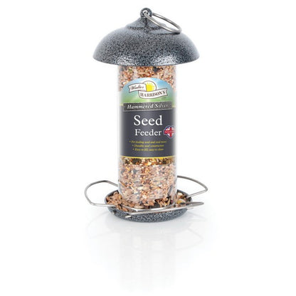 Harrisons Hammered Silver Seed Feeder