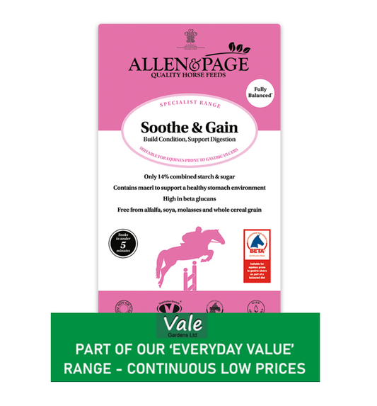 Allen & Page Soothe & Gain Horse Feed 20kg