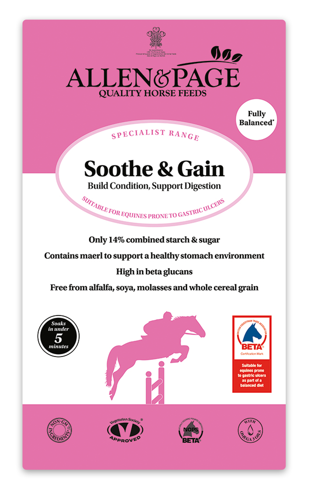 Allen & Page Soothe & Gain Horse Feed 20kg