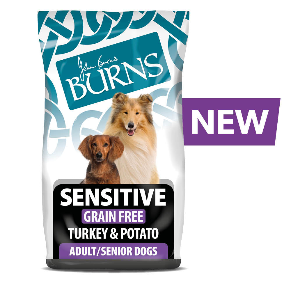 Burns Adult Dog Food Sensitive Grain Free Turkey & Potato 2Kg