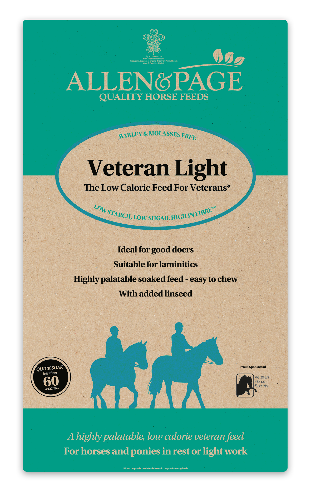 Allen & Page Veteran Light Horse Food 20Kg