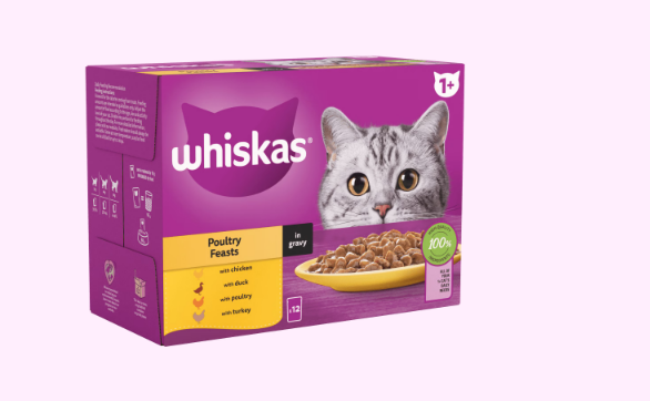 Whiskas 1+ Poultry Feasts in Gravy 85g(12)