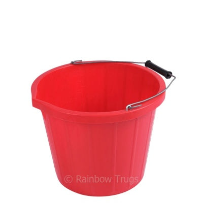 Rainbow Stable Bucket - 3 Gallon - Various Colours