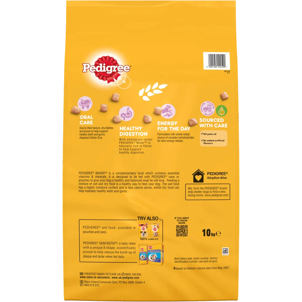 PEDIGREE® MIXER™ Adult Dry Dog Food with Wholegrain Cereal 12kg