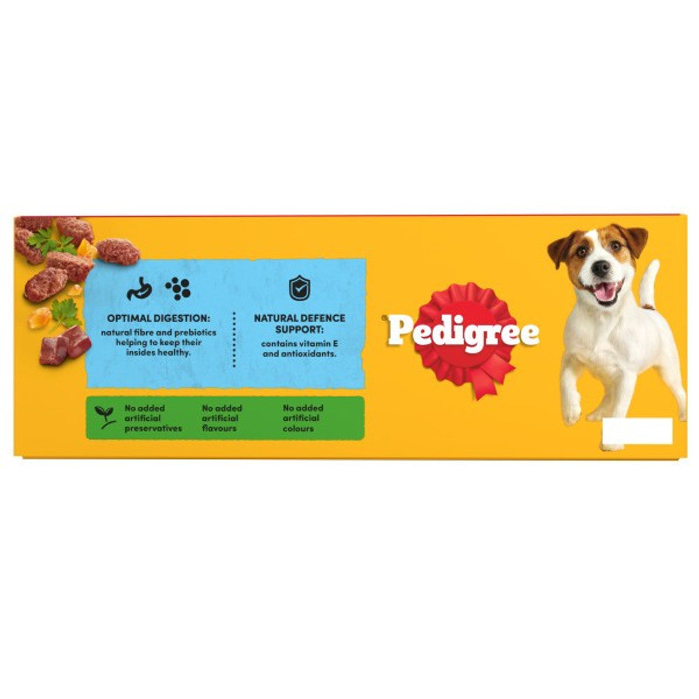 Pedigree Adult Dog Pouches Mixed Selection in Jelly 40 for 36 x100g Mega Pack