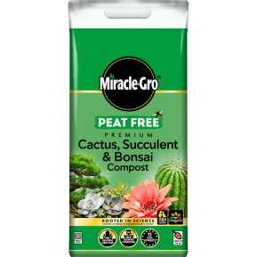 Miracle-Gro® Peat Free Premium Cactus Succulent & Bonsai Compost 10L