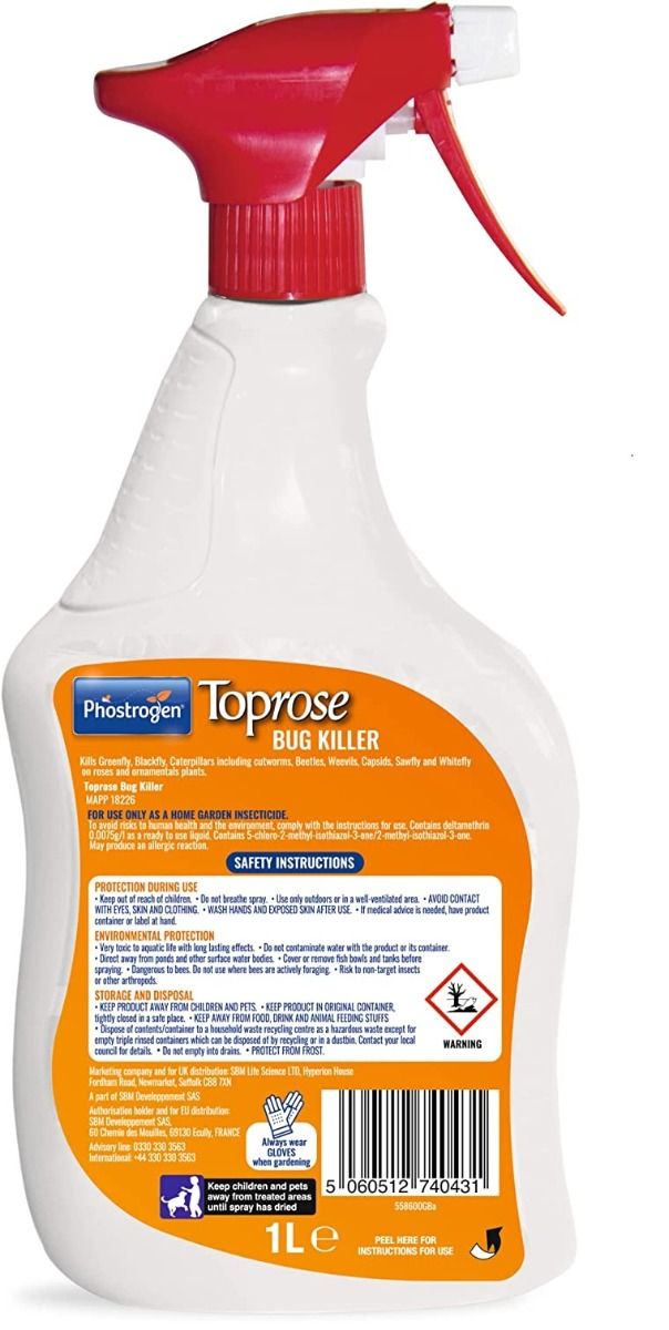 Phostrogen Toprose Bug Killer Ready To Use 1L