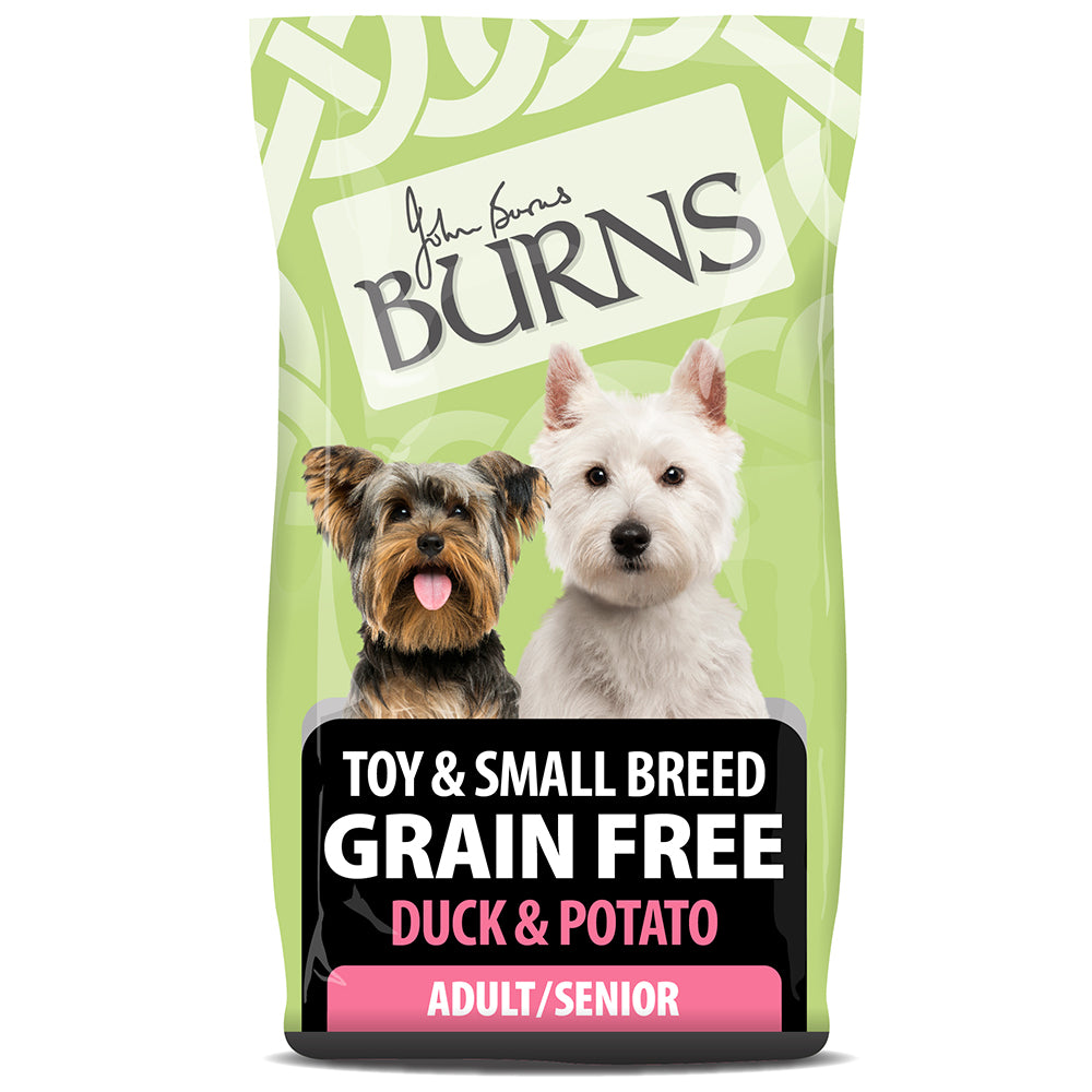 Burns Adult Dog Food Grain Free Toy & Small Breed Duck & Potato 2Kg