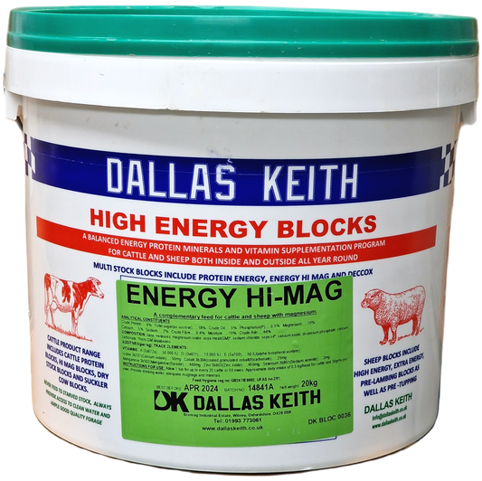 Dallas Keith FeedMins Block Hi Mag Energy 20Kg