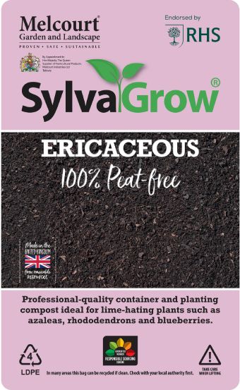Melcourt SylvaGrow 100% Peat-Free Ericaceous Compost 50L