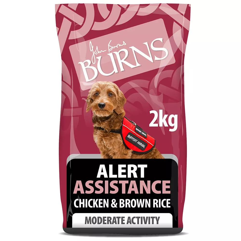Burns Adult Dog Food Alert Assistance Chicken & Brown Rice
