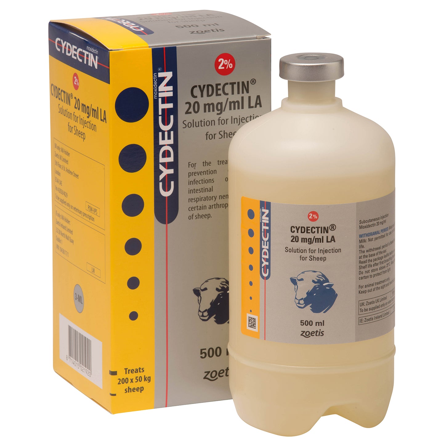 Zoetis Cydectin Sheep LA Injection 2% 500ml PML