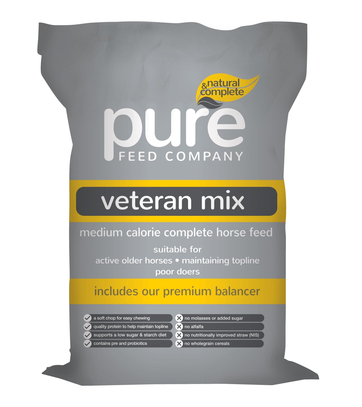 Pure Feed Veteran Mix 15Kg